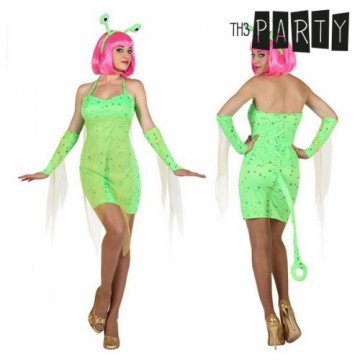 Bigbuy Carnival Маскарадные костюмы для взрослых Чужой секси Зеленый (4 Pcs)