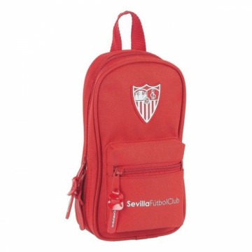 Sevilla FÚtbol Club Пенал-рюкзак Sevilla Fútbol Club Красный (33 Предметы)