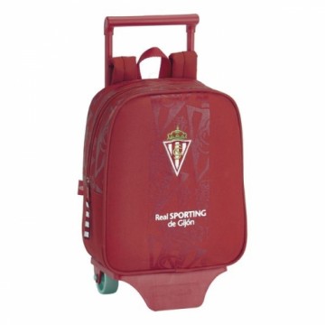 Real Sporting De GijÓn Школьный рюкзак с колесиками 805 Real Sporting de Gijón Красный