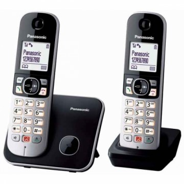 Беспроводный телефон Panasonic Corp. KX-TG6852SPB DUO Чёрный