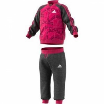 Baby's Tracksuit Adidas I Bball Jog FT Розовый Чёрный