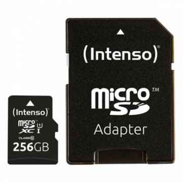 Карта памяти микро-SD с адаптером INTENSO 3423492 256 GB Чёрный