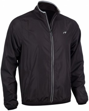 Men's running jacket AVENTO Basic 74RE ZWA S Black