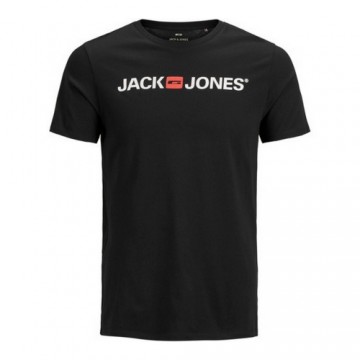 Vīriešu Krekls ar Īsām Piedurknēm JJECORP LOGO TEE SS Jack & Jones 12137126 Melns