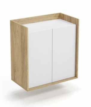 Halmar MOBIUS cabinet 2D color: hikora oak/white