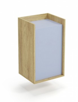 Halmar MOBIUS cabinet 1D color: hikora oak/light blue