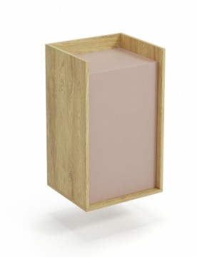 Halmar MOBIUS cabinet 1D color: hikora oak/white
