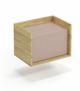 Halmar MOBIUS low cabinet 1D color: hikora oak/white