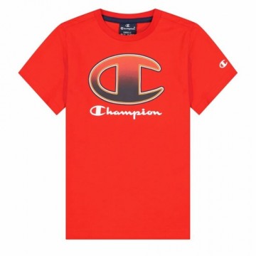 Krekls ar Īsām Piedurknēm Champion Crewneck T-Shirt B Sarkans