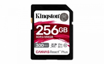 Kingston Memory card SD 256GB Canvas React Plus 300/260 UHS-II U3