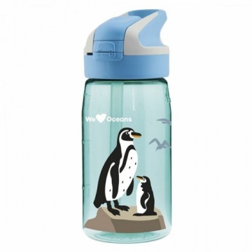 Ūdens pudele Laken Summit Penguin Zils Aquamarine (0,45 L)