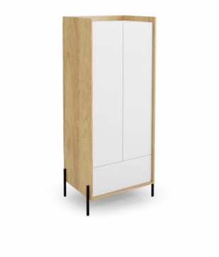 Halmar MOBIUS cabinet 2D color: hikora oak/alpine white