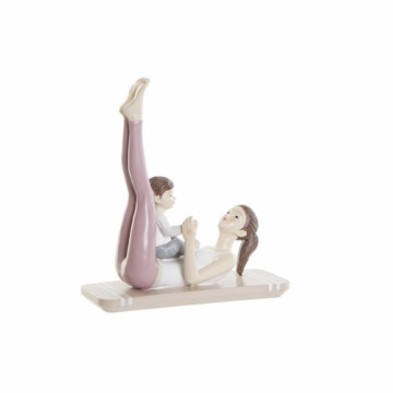 Декоративная фигура DKD Home Decor Розовый Смола Yoga (15,5 x 6,5 x 17 cm)