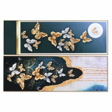 Картина DKD Home Decor Бабочки (180 x 3 x 60 cm) (2 штук)