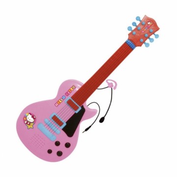 Spēļu Ģitāra Mazuļiem Hello Kitty Mikrofons Rozā Elektronika