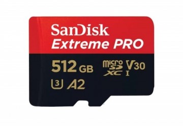 Sandisk Extreme Pro microSDXC 512GB 200/140 MB/s A2 U