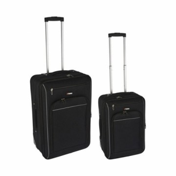 Bigbuy Travel чемодан Дорожный набор Чёрный полиэстер (2 Предметы)