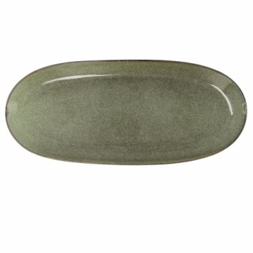 Pasniegšanas Plate Bidasoa Ikonic Zaļš Keramika (36 x 16 cm) (Pack 2x)