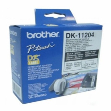 Daudzfunkcionālas printera birkas Brother DK11204              17 x 54 mm