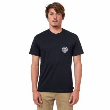 Vīriešu Krekls ar Īsām Piedurknēm Rip Curl Horizon Badge Melns