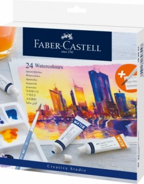 Akvarellvärv Faber-Castell 24 värvi 9ml