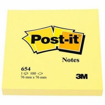 Стикеры для записей Post-it CANARY YELLOW Жёлтый 7,6 x 7,6 cm 24 штук (76 x 76 mm)