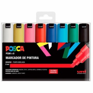 Flomasteru Komplekts POSCA PC-8K Daudzkrāsains 8 Daudzums 1 gb.