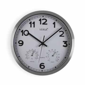 Sienas pulkstenis Versa Balts Alumīnijs (4 x 30 x 30 cm)