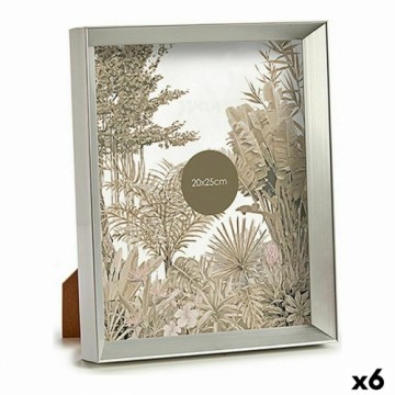 Gift Decor Фото рамка Серебристый Пластик Cтекло (22,3 x 3,5 x 27,3 cm) (6 штук)