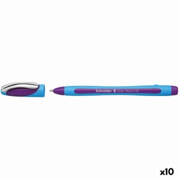 Pildspalva Schneider Slider Memo XB Violets Gumijas 10 gb.