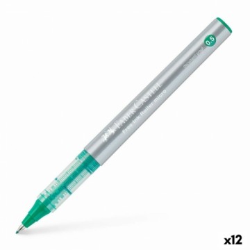 Ручка с жидкими чернилами Faber-Castell Roller Free Ink Зеленый (12 штук)