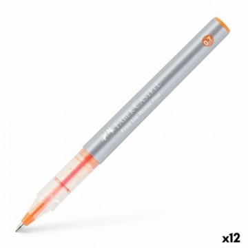 Ручка с жидкими чернилами Faber-Castell Roller Free Ink Оранжевый (12 штук)