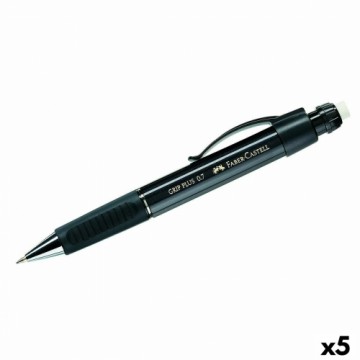 Механический карандаш Faber-Castell Grip Plus Чёрный 0,7 mm (5 штук)