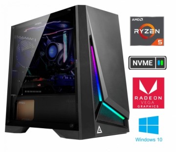 Mdata Gamer Ryzen 5 4600G 8GB 1TB SSD NVME 2TB HDD Radeon Vega 7 Windows 10