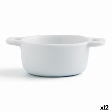поднос для закусок Quid Gastro Fun Керамика Белый (10 x 7 x 4 cm) (12 штук)