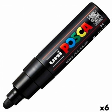 Marķiera Pildspalva POSCA PC-7M Melns (6 gb.)