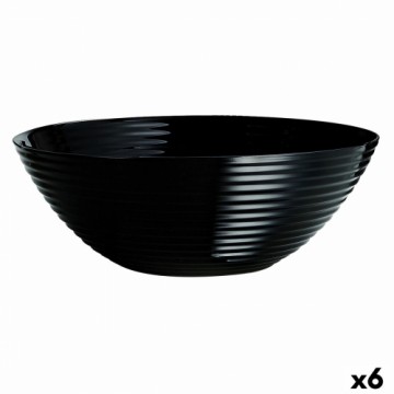 Салатница Luminarc Harena Чёрный Cтекло (Ø 27 cm) (6 штук)