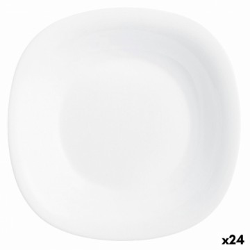 Dziļais šķīvis Luminarc Carine Balts Stikls (Ø 23,5 cm) (24 gb.)