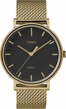 Timex Fairfield 41mm Часы с сетчатым ремешком из нержавеющей стали TW2T37300