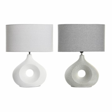 Настольная лампа DKD Home Decor Серый Белый Керамика 220 V 50 W (44 x 21 x 57 cm) (2 штук)