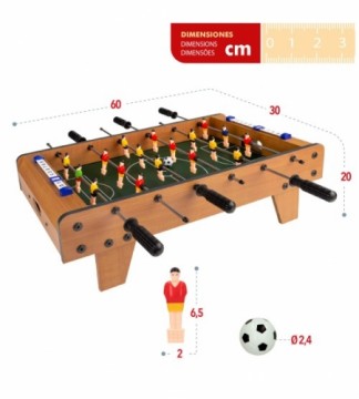 Color Baby Galda spēle Koka galda futbols 60x30x20 cm 6+ CB43310