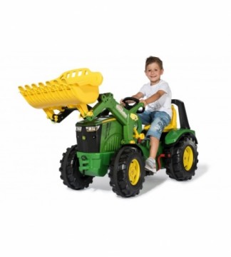 Rolly Toys Traktors ar pedāļiem  rollyX-Trac Premium John Deere 8400R ar kausu 2 ātrumi un bremze ( 3 - 10 gadiem) Vācija 651078