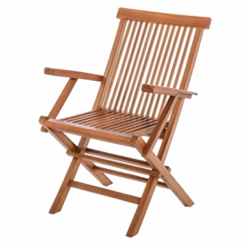Bigbuy Home Садовое кресло Kayla 56 x 60 x 90 cm Натуральный древесина тика
