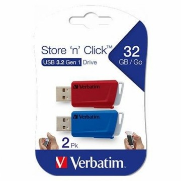 Pendrive Verbatim Store 'n' Click 2 Предметы Разноцветный 32 GB