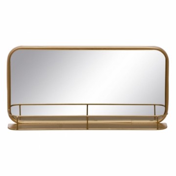 Bigbuy Home Настенное зеркало 55,5 x 10,5 x 28,5 cm Позолоченный Металл