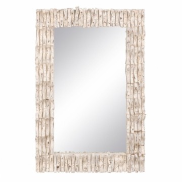 Bigbuy Home Sienas spogulis 60 x 8 x 90 cm Tīkkoks Balts