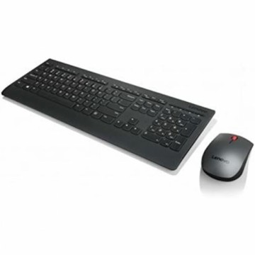 Klaviatūra un Bezvadu Pele Lenovo 4X30H56823 Spāņu Qwerty