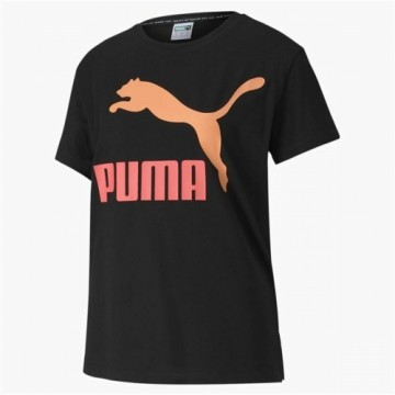 Sieviešu Krekls ar Īsām Piedurknēm Puma Classics Logo Tee Melns