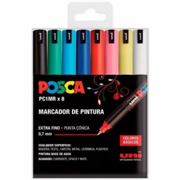 Набор маркеров POSCA PC-1MR Разноцветный (8 Предметы)
