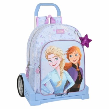 Школьный рюкзак с колесиками Frozen Believe Лиловый 33 x 42 x 14 cm